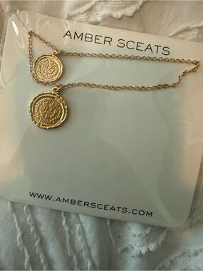 Amber Sceats Gold Layered Coin Necklace
